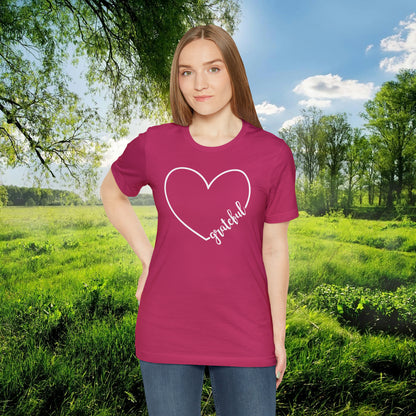 Grateful Heart  Unisex Jersey Short Sleeve Tee