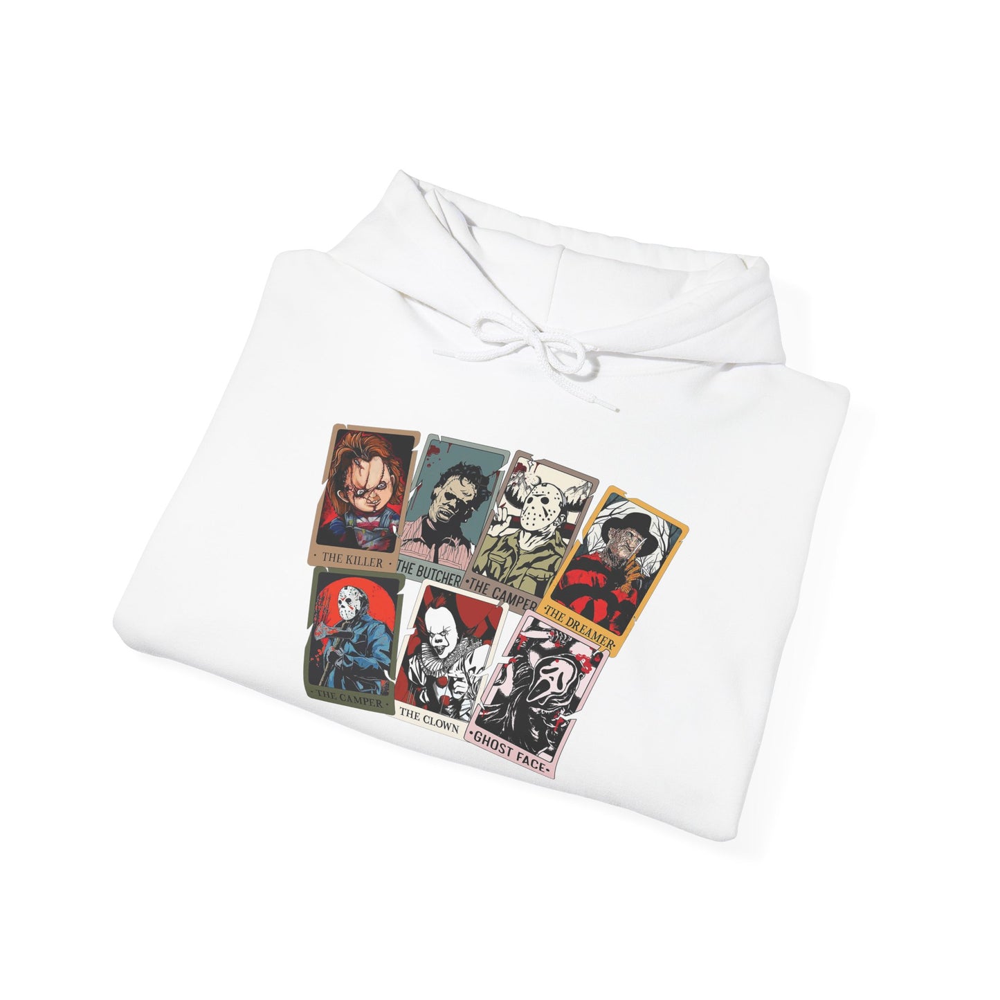 Horror Friends Tarot Cards Unisex Heavy Blend™ Hooded Sweatshirt