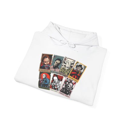 Horror Friends Tarot Cards Unisex Heavy Blend™ Hooded Sweatshirt
