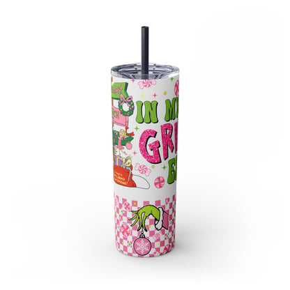 In My Grinch Era  Skinny Tumbler with Straw