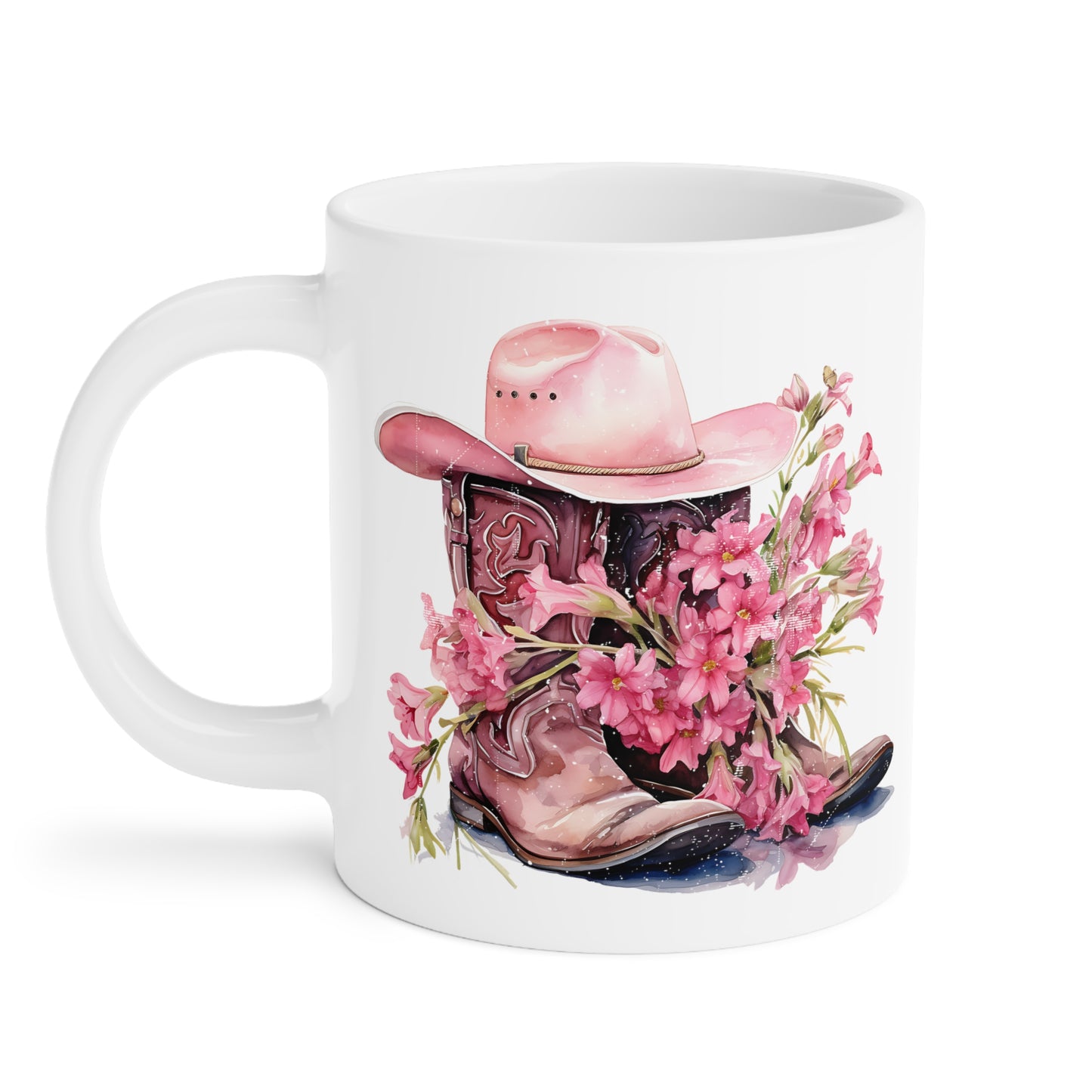 Cowgirl Breast Cancer Awareness Motivational Ceramic Mugs (11oz\15oz\20oz)