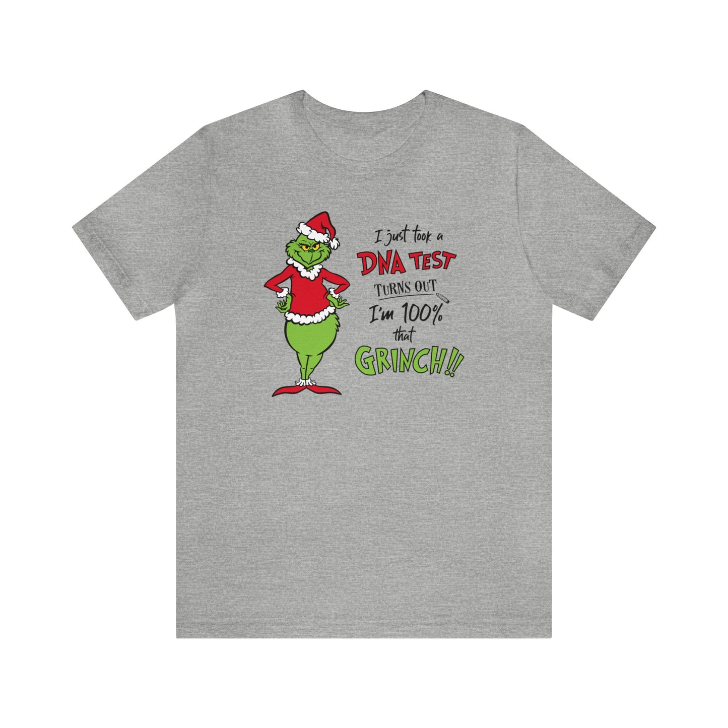 Grinch DNA Test Results  Unisex Jersey Short Sleeve Tee