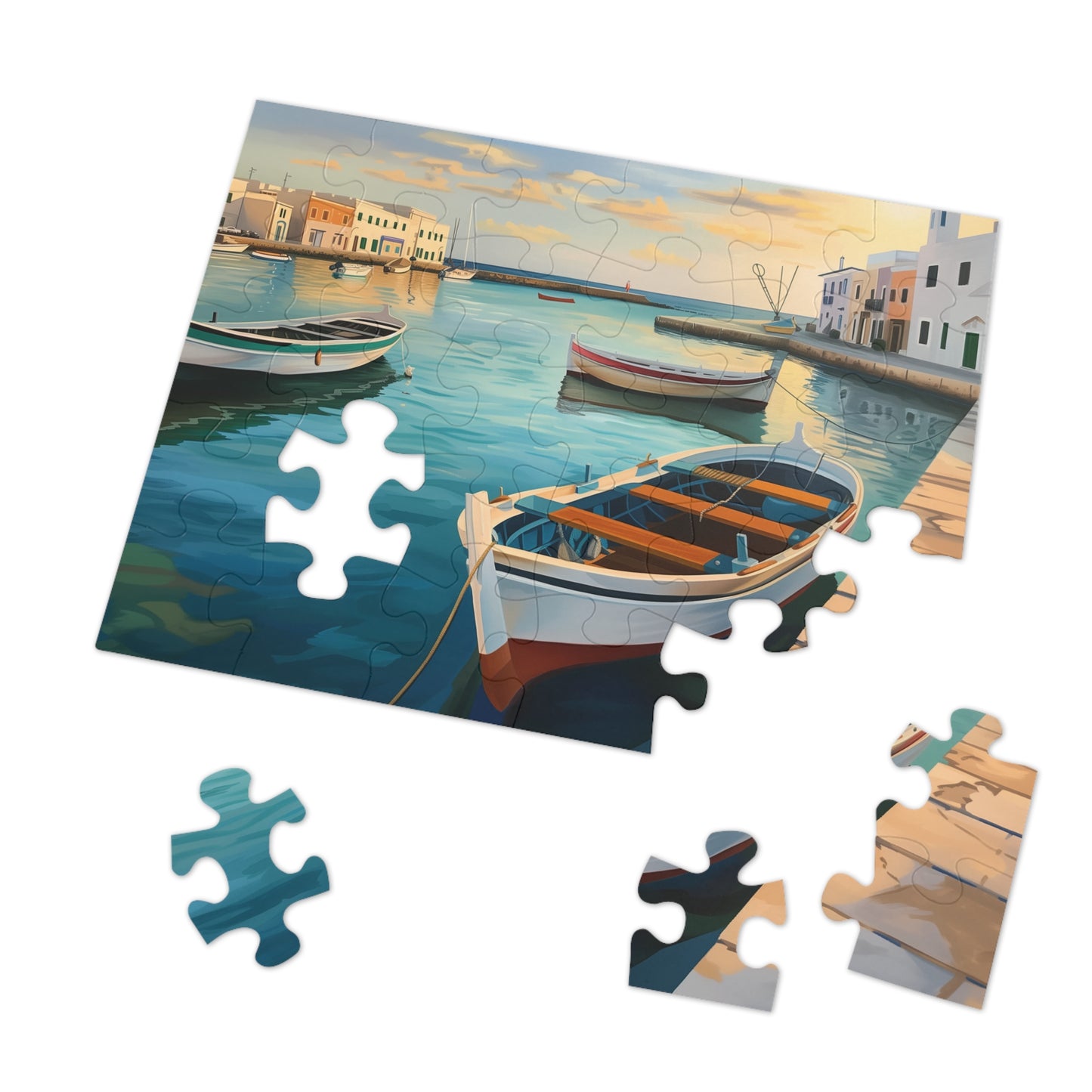 Painting of Positano Italy Jigsaw Puzzle (30, 110, 252, 500,1000-Piece)