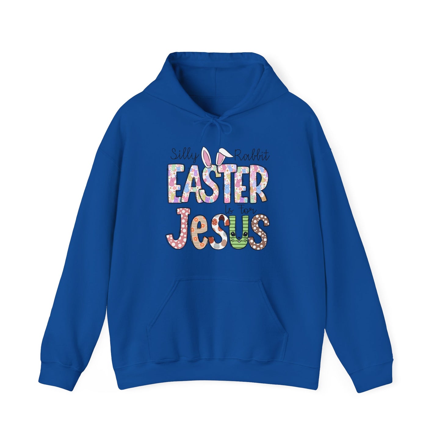 Silly Rabbit Easter is for Jesus  Unisex Heavy Blend™ Hooded Sweatshirt