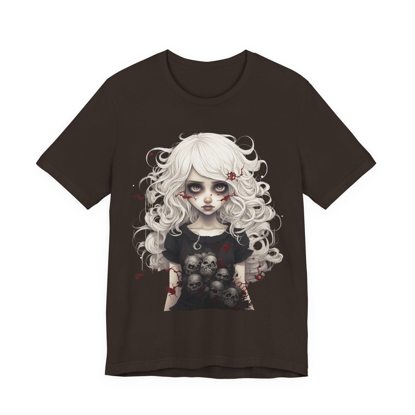 Creepy Doll Halloween Unisex Jersey Short Sleeve Tee