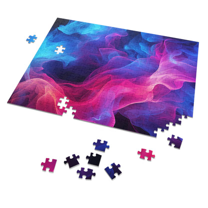 Pink and Blue Smoke  Jigsaw Puzzle (30, 110, 252, 500,1000-Piece)