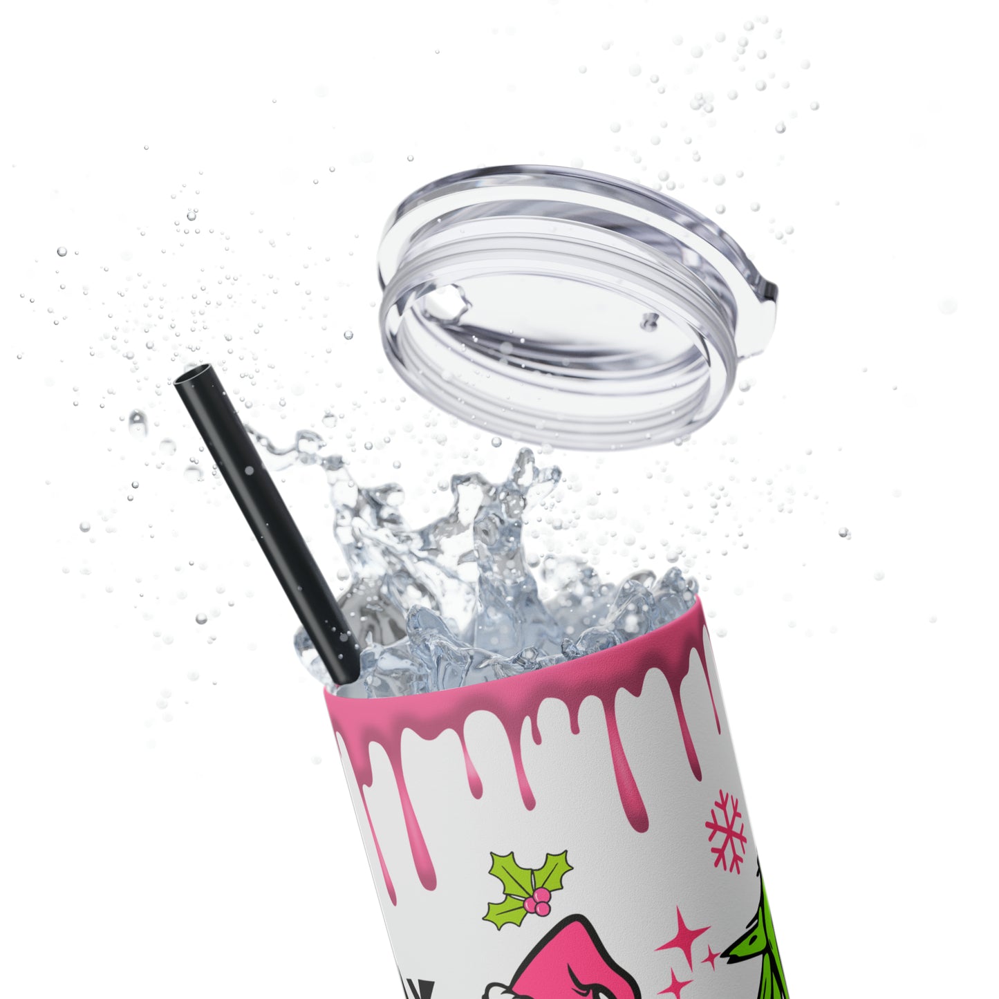 Grinch Daily Schedule  Skinny Tumbler with Straw, 20oz