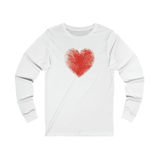 Color My Heart  Unisex Jersey Long Sleeve Tee