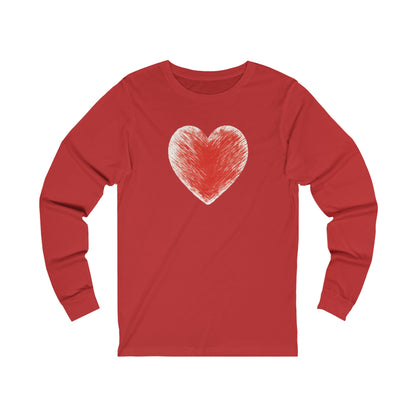 Color My Heart  Unisex Jersey Long Sleeve Tee