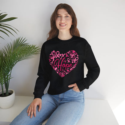 Hope Heart Breast Cancer Awareness Sweatshirt