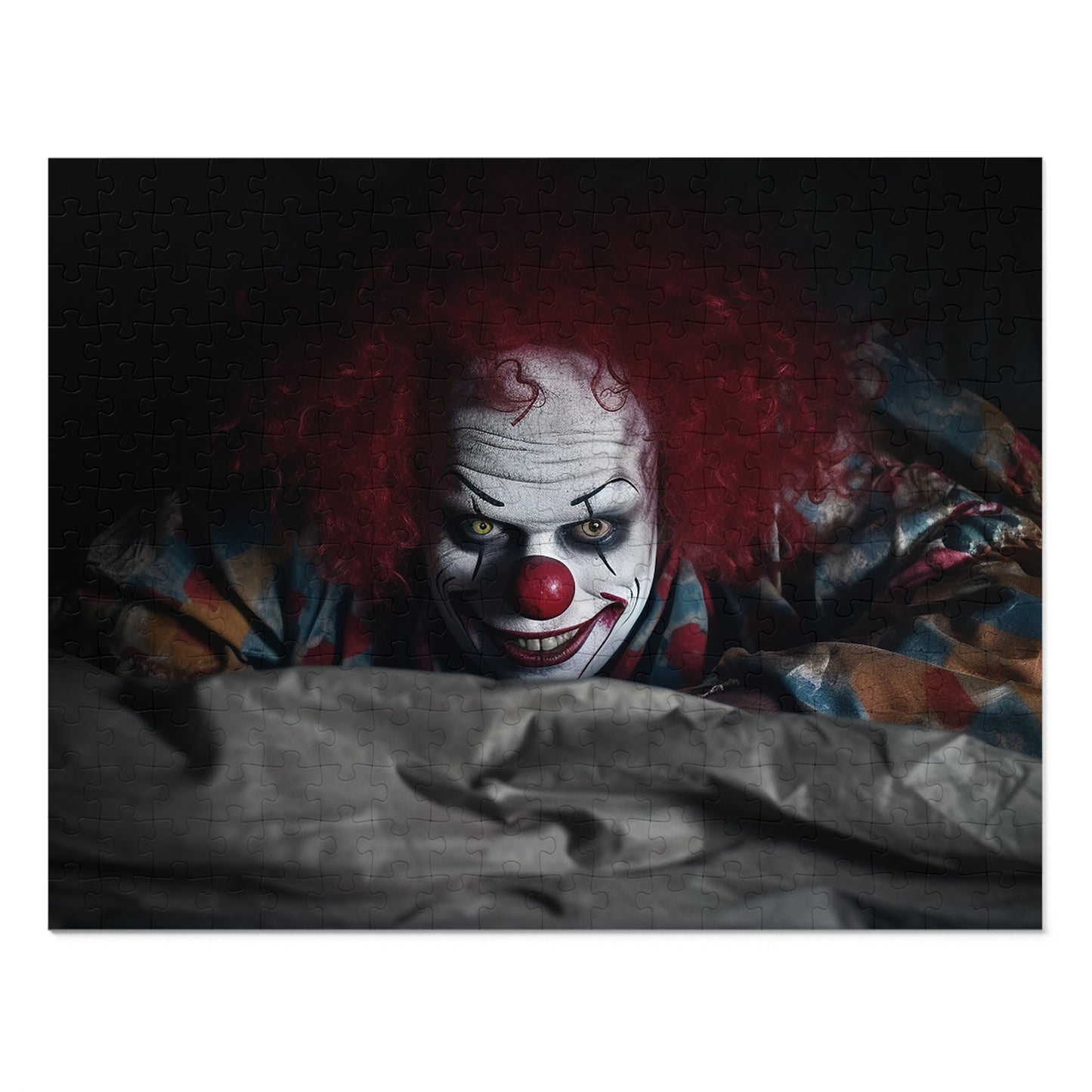 Scary Clown Under Your Bed Jigsaw Puzzle (30, 110, 252, 500,1000-Piece)