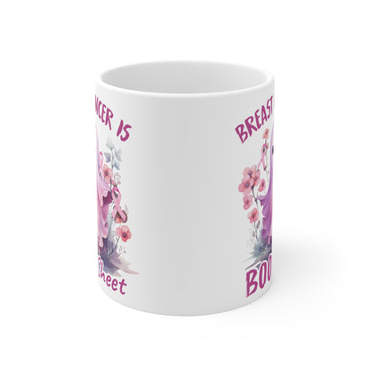 Boo Sheet Breast Cancer Awareness Motivational Halloween Ceramic Mugs (11oz\15oz\20oz)