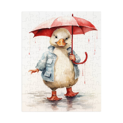 Little Duck in the Rain Jigsaw Puzzle (30, 110, 252, 500,1000-Piece)