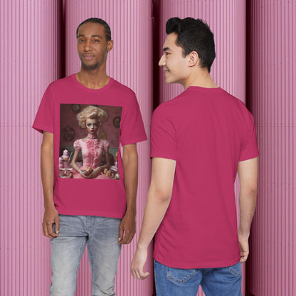 Creepy Barbie Doll Unisex Jersey Short Sleeve Tee