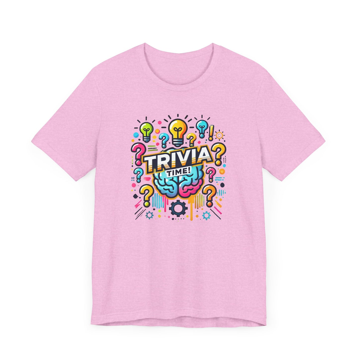 Trivia Time Unisex Short Sleeve Tee - Fun & Colorful Quiz Shirt