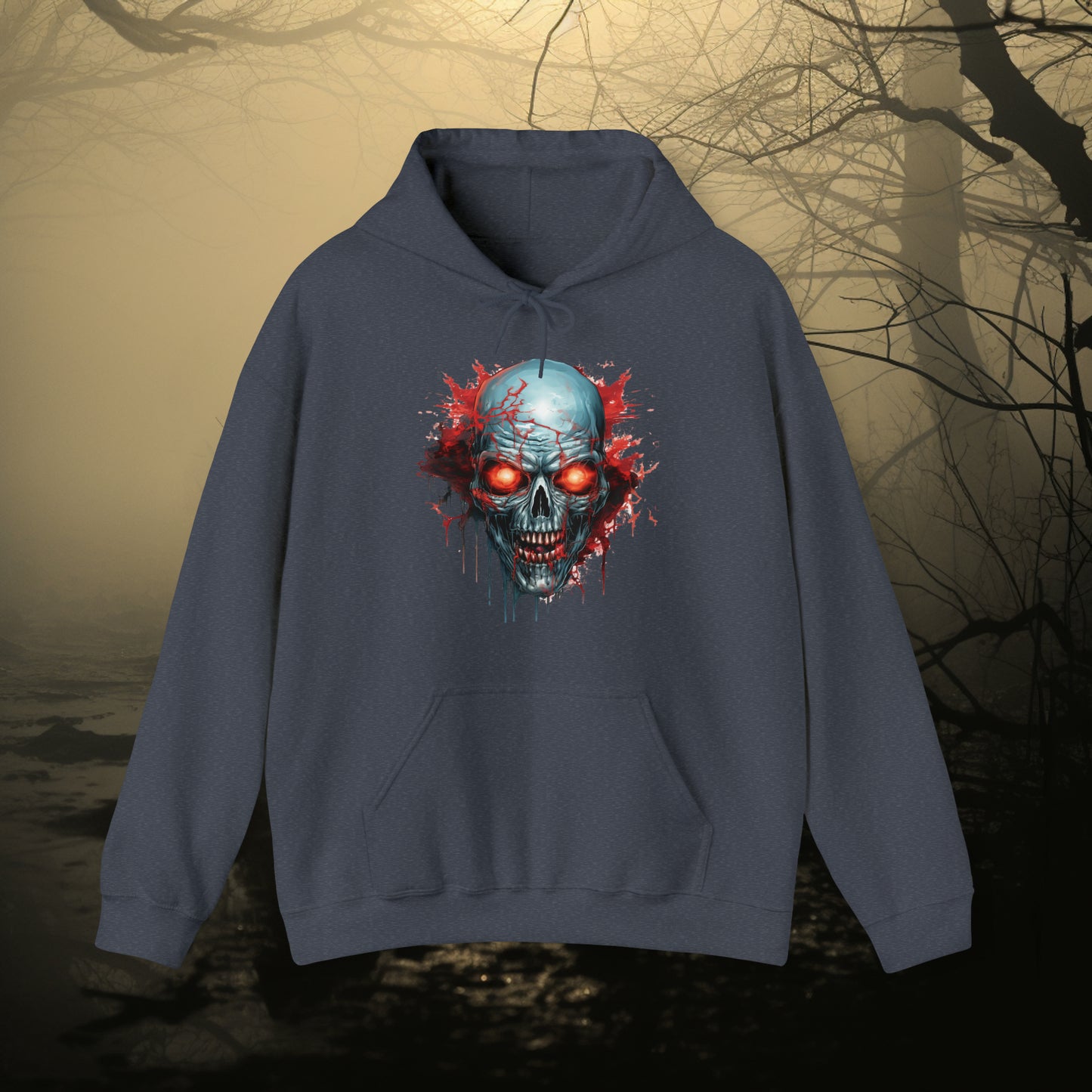 Evil Skull Unisex Heavy Blend™ Hooded Sweatshirt