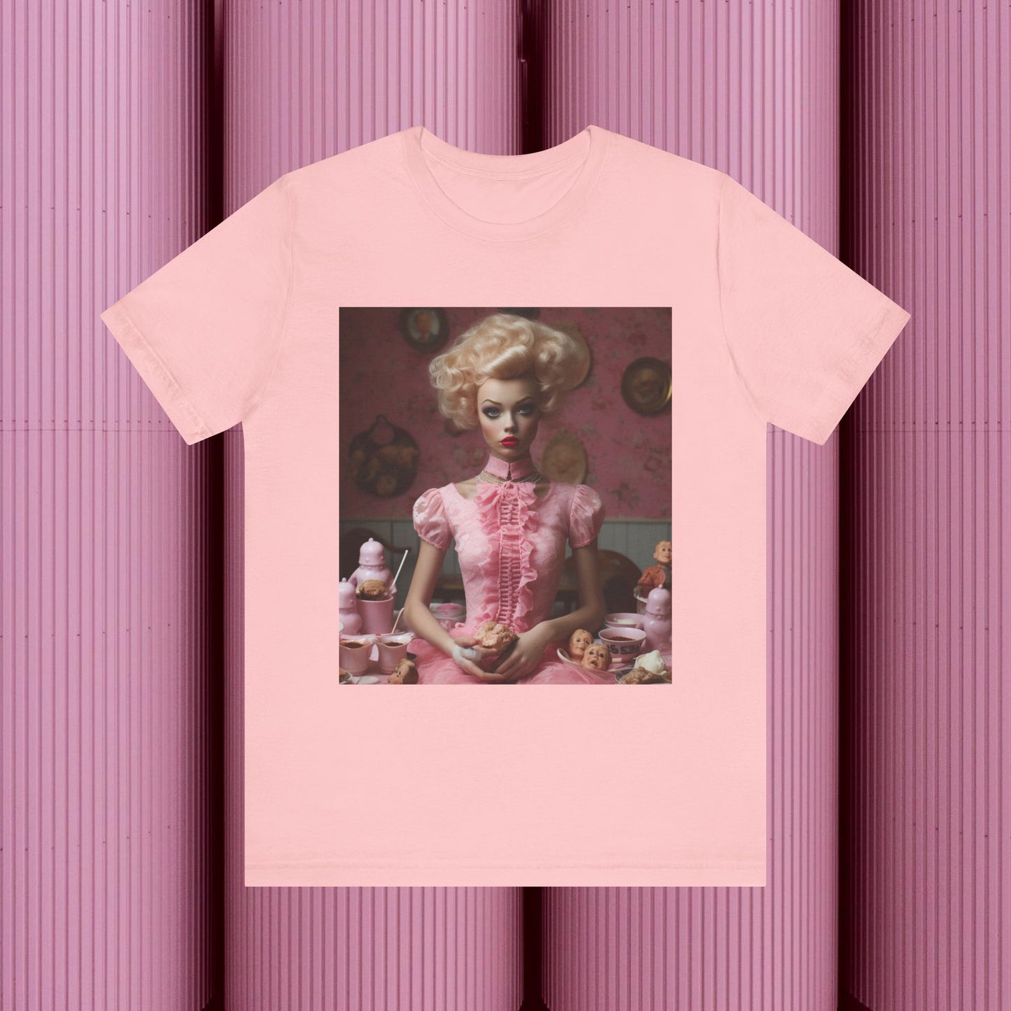 Creepy Barbie Doll Unisex Jersey Short Sleeve Tee