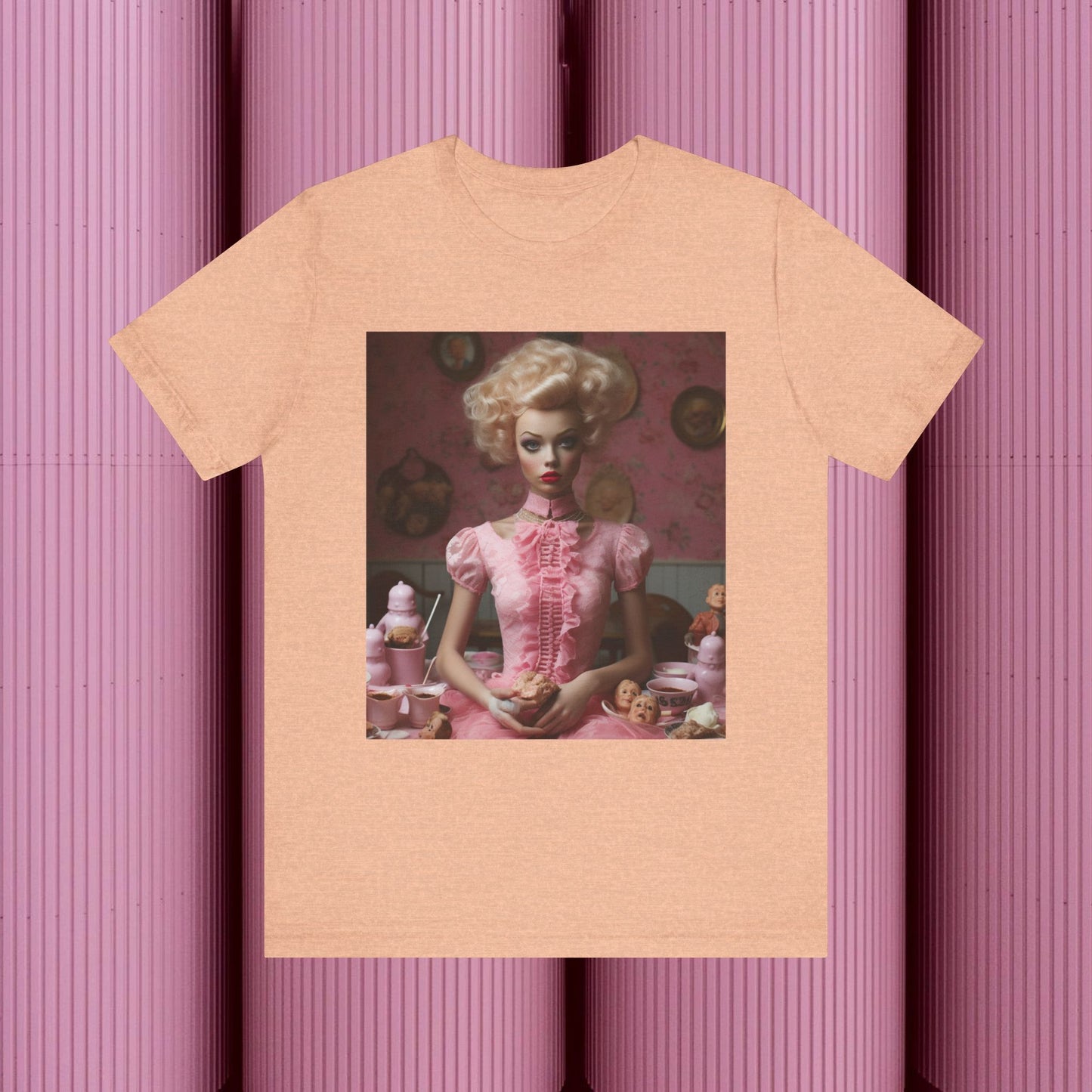Creepy Barbie Doll Unisex Jersey Short Sleeve Tee