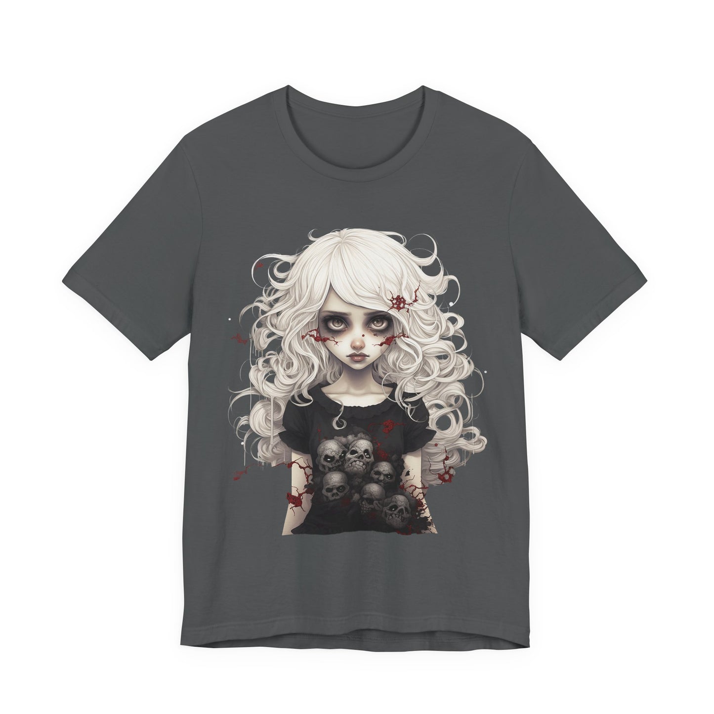 Creepy Doll Halloween Unisex Jersey Short Sleeve Tee