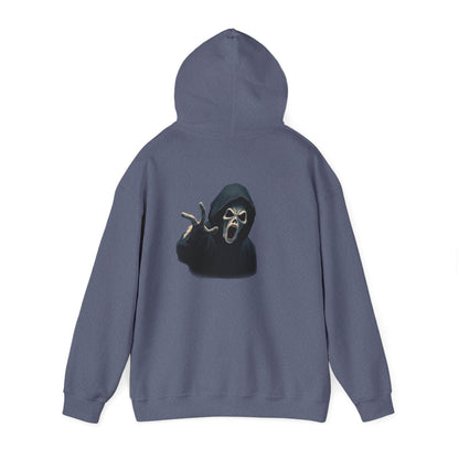 Scary Creeper Back Print Hoodie Sweatshirt