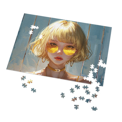 Young Anime Girl  Jigsaw Puzzle (30, 110, 252, 500,1000-Piece)