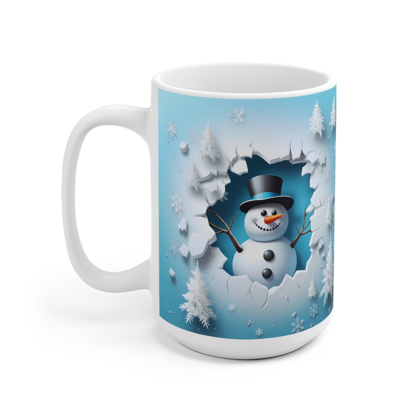 Snowman Christmas Coffee Cup,  Ceramic Mug