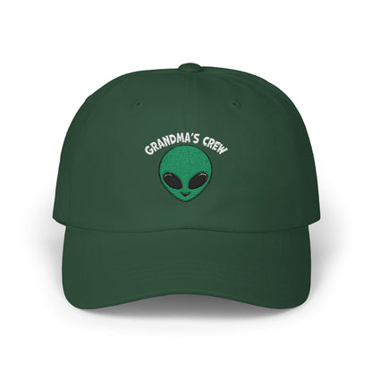 Grandma's Crew Alien Dad Cap - Fun and Casual Embroidered Hat