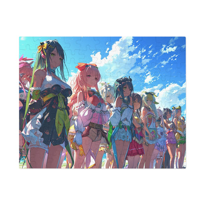 Anime Girl Lineup  Jigsaw Puzzle (30, 110, 252, 500,1000-Piece)