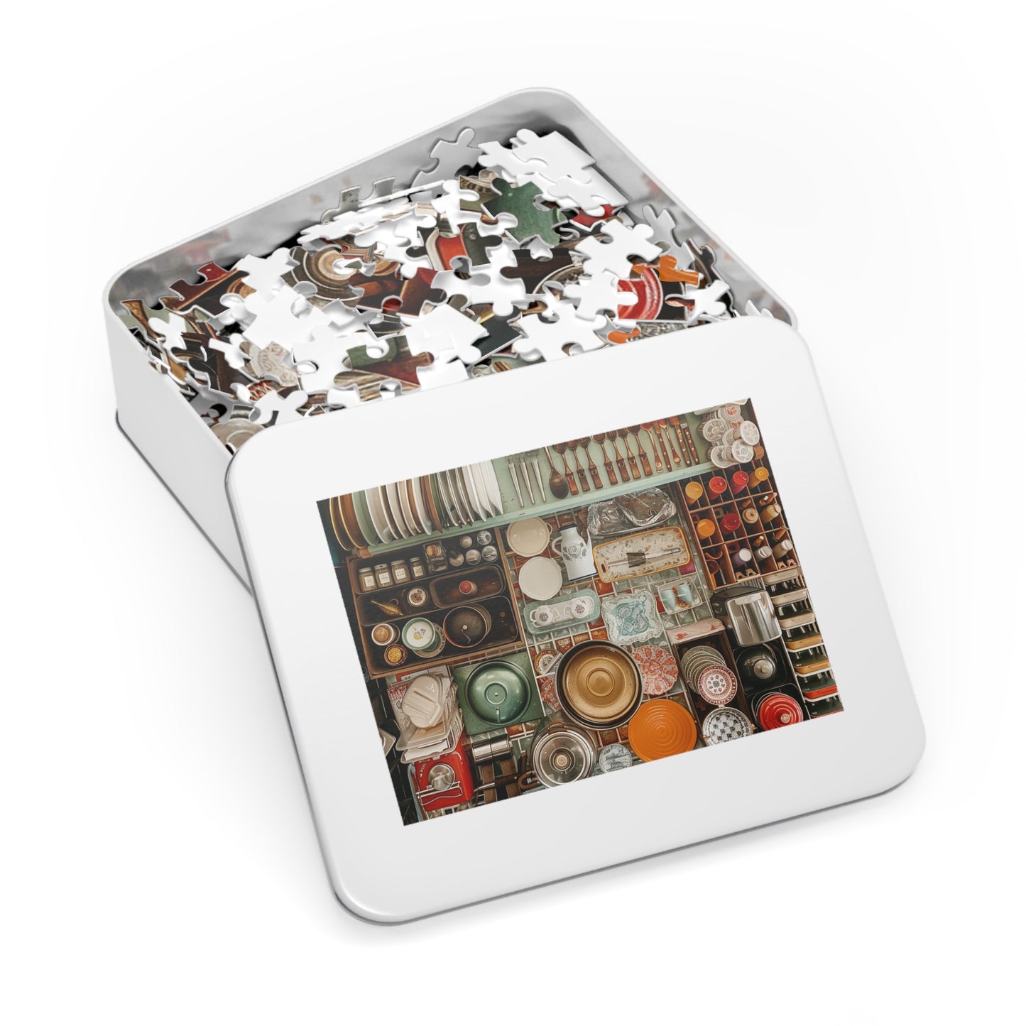 Antique Kitchen Clutter  Jigsaw Puzzle (30, 110, 252, 500,1000-Piece)