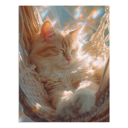 Hammock Cat Nap  Jigsaw Puzzle (30, 110, 252, 500,1000-Piece)