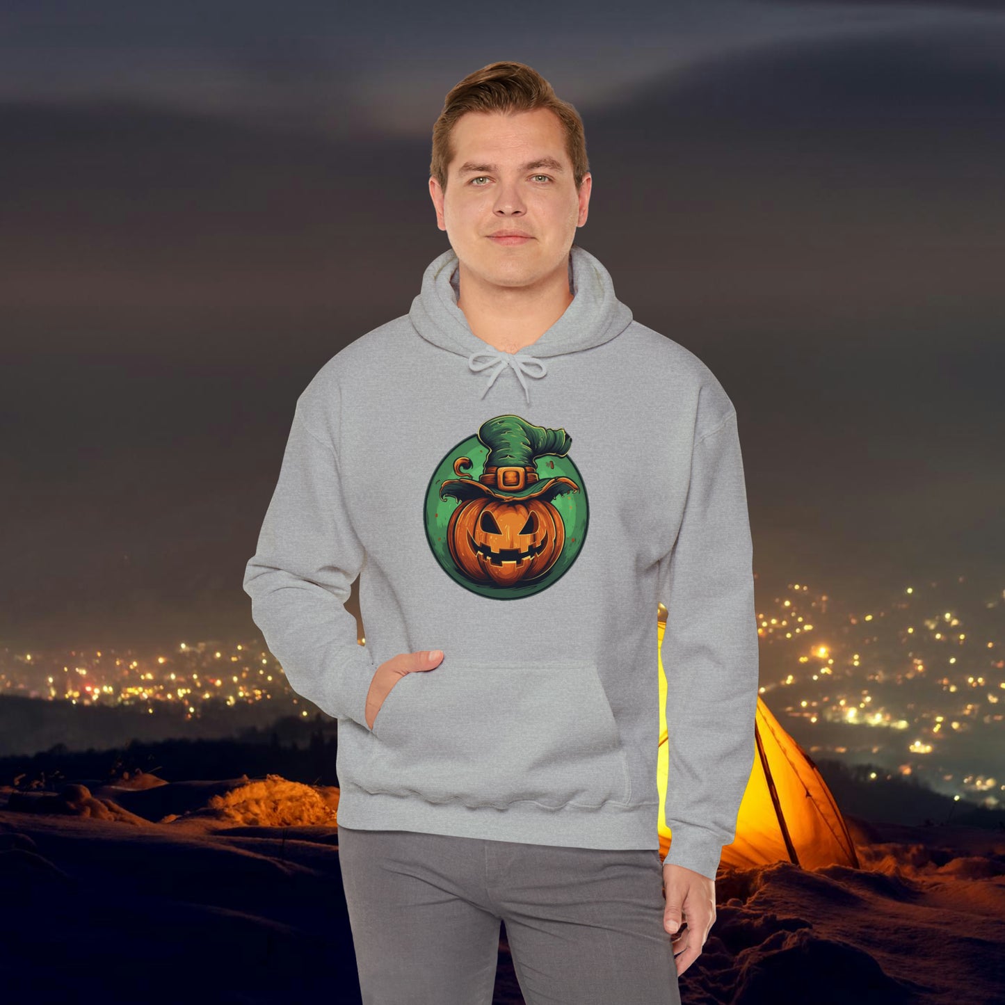 Pumpkin Head Hooded Sweatshirt
