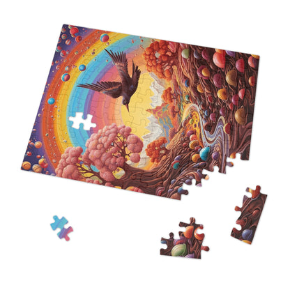 Chocolate River in the Candy Valley  Jigsaw Puzzle (30, 110, 252, 500,1000-Piece)