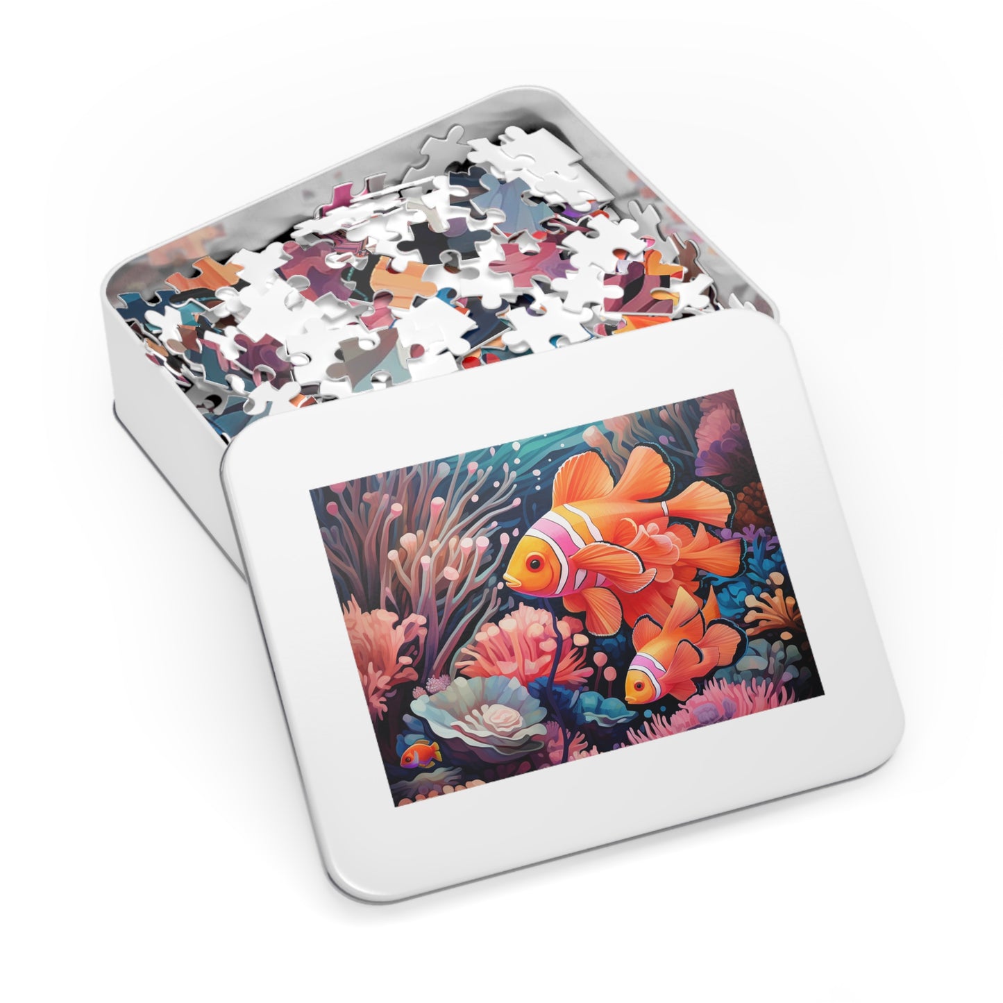 Clown Fish in the Coral Reef  Jigsaw Puzzle (30, 110, 252, 500,1000-Piece)