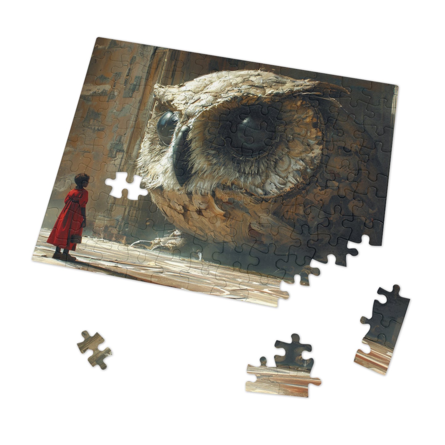 Anime Giant Owl Jigsaw Puzzle (30, 110, 252, 500,1000-Piece)