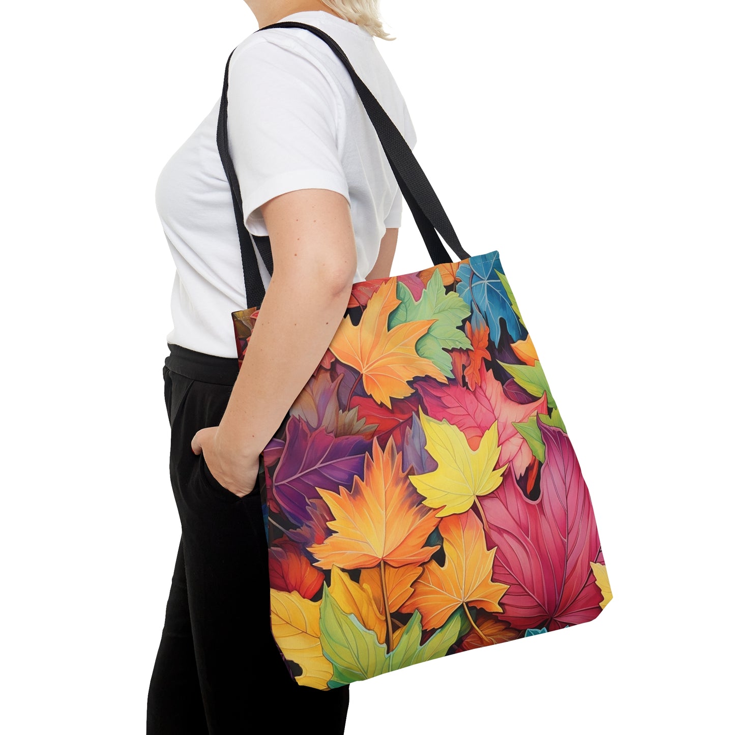 Colorful Fall Leaves Tote Bag (AOP)