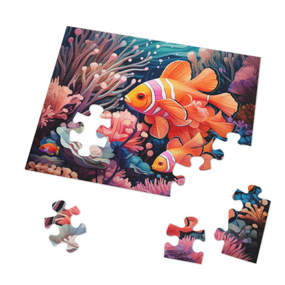 Clown Fish in the Coral Reef  Jigsaw Puzzle (30, 110, 252, 500,1000-Piece)