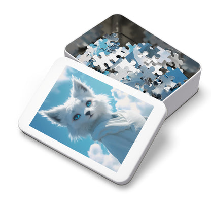 Anime Snow White Fox Jigsaw Puzzle (30, 110, 252, 500,1000-Piece)