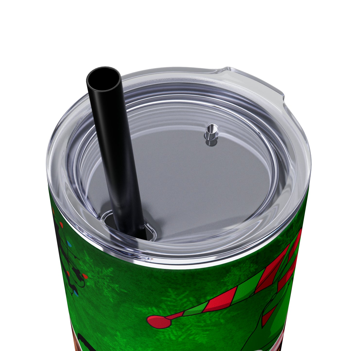 Christmas Friends  Skinny Tumbler with Straw, 20oz