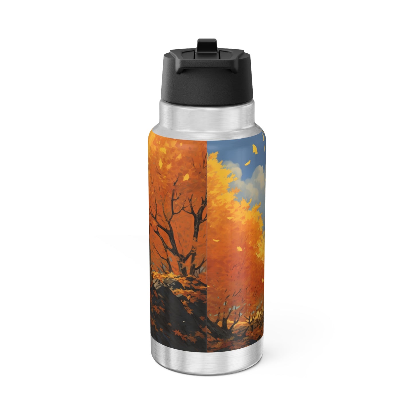 Anime Autumn Scene Gator Tumbler, 32oz