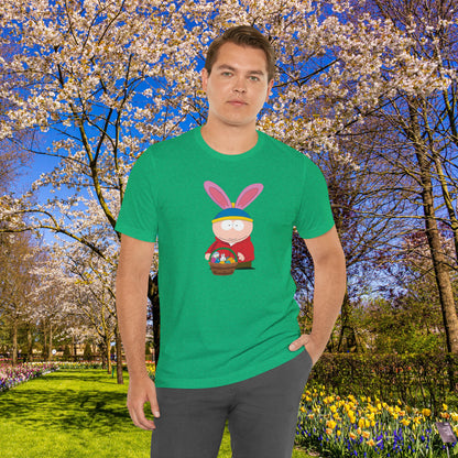 Easter Bunny Cartman   Unisex Jersey Short Sleeve Tee