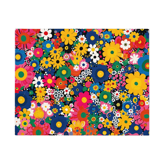 Kazumasa Nagai Style Floral Pattern  Jigsaw Puzzle (30, 110, 252, 500,1000-Piece)
