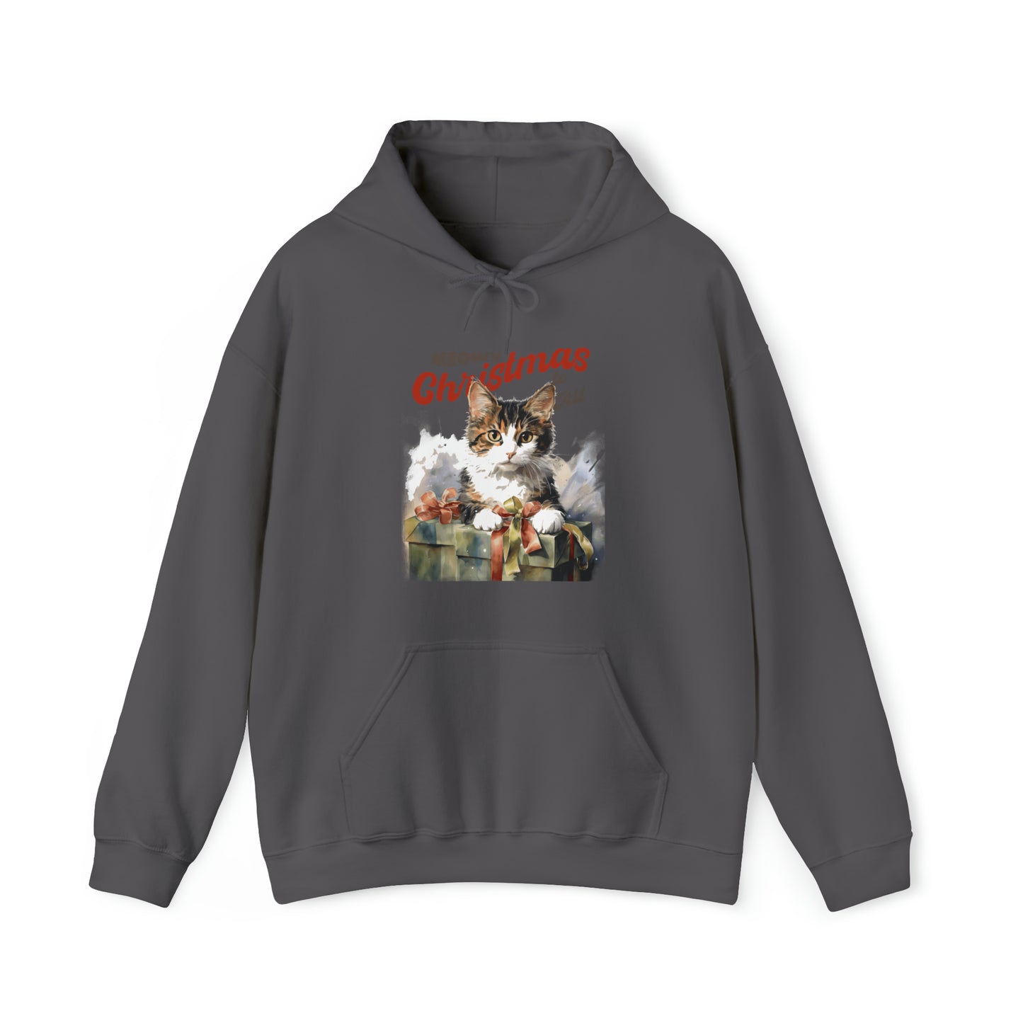 Meowy Christmas: Cute and Cozy Cat Hooded Sweatshirt Hoodie Ideal Gift for Cat Owners