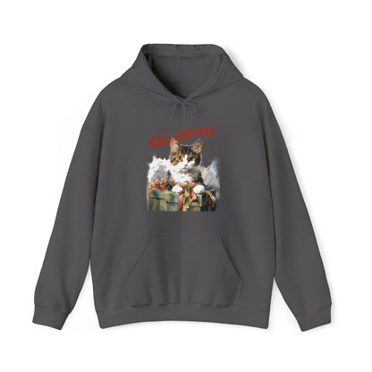 Meowy Christmas: Cute and Cozy Cat Hooded Sweatshirt Hoodie Ideal Gift for Cat Owners