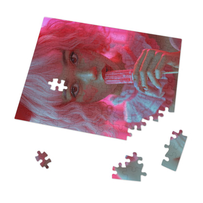 Young Girl with a Ice Pop  Jigsaw Puzzle (30, 110, 252, 500,1000-Piece)