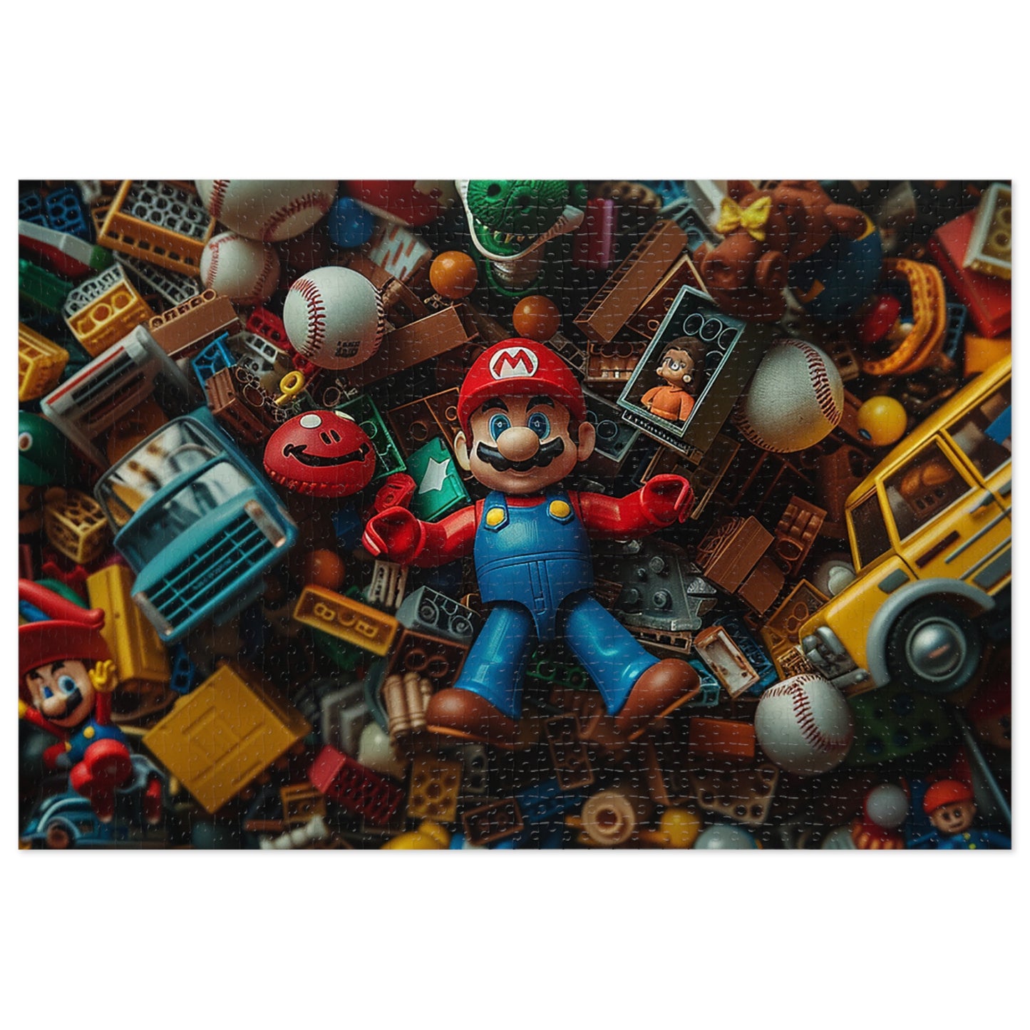 Mario and Toys  Jigsaw Puzzle (30, 110, 252, 500,1000-Piece)