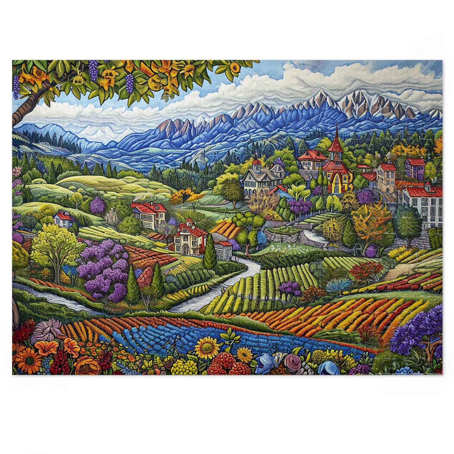 Colorful Landscape  Jigsaw Puzzle (30, 110, 252, 500,1000-Piece)
