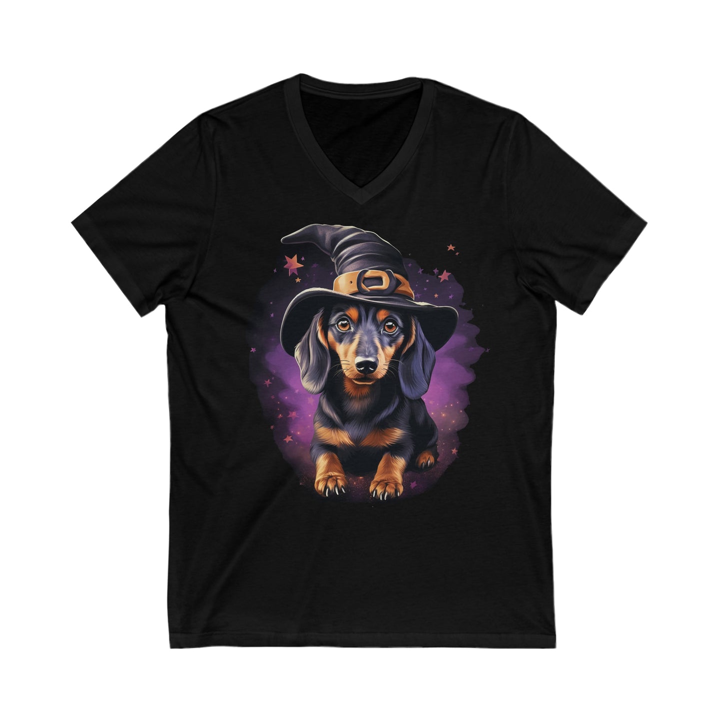 Dachshund Halloween V-Neck Tee
