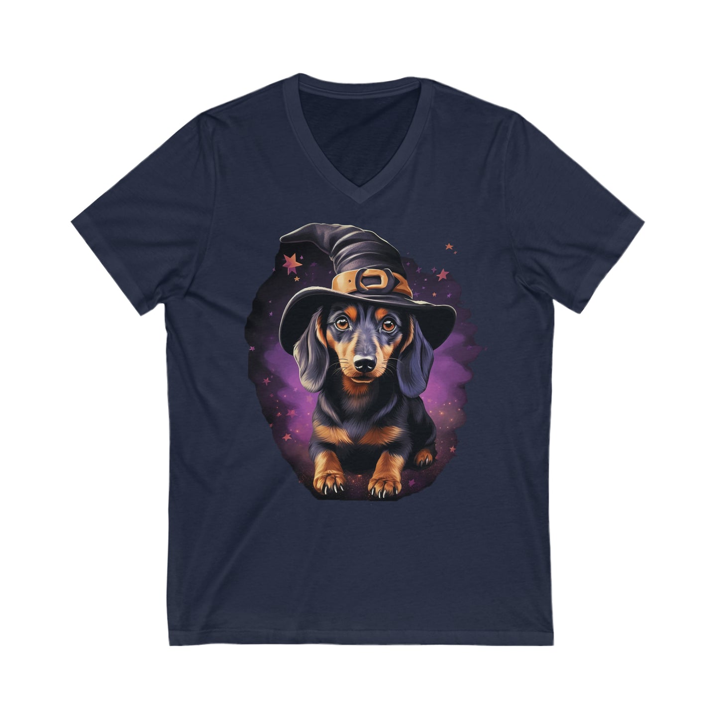 Dachshund Halloween V-Neck Tee