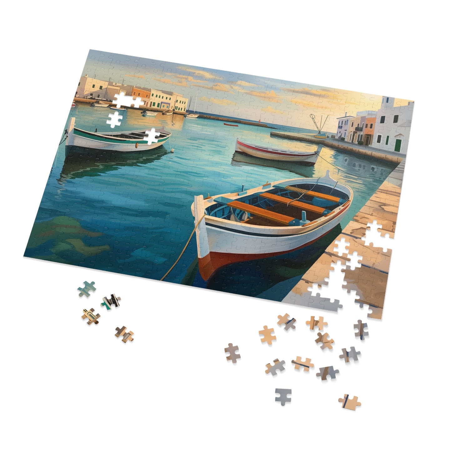 Painting of Positano Italy Jigsaw Puzzle (30, 110, 252, 500,1000-Piece)