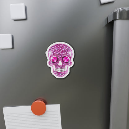 Pink Skull Die-Cut Magnet